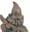 Whimsical Adventure Mr Gnome Dwarf Riding Rabbit Hare Figurine Fairy Garden