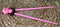 Hot Pink Love Giant Panda Reusable Training Chopsticks Set With Silicone Helper