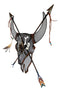 Western Dreamcatcher Indian Warpath Bull Bison Skull Crossed Arrows Wall Decor