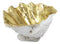 Ebros 10" L Golden Nautical Giant Clam Shell Jewelry Dish Bowl Holder Statue
