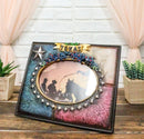 Rustic Western Texas State Flag Bluebonnets Lone Stars 4X6 Picture Photo Frame