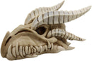 Ebros Dragon Head Skull Realistic Fossil Wall Sculpture Or Desktop Statue 8.25"L