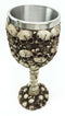 Ossuary Heaps Of Skulls Skeletal Bones Graveyard Wine Chalice Goblet Terror Tomb