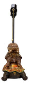 Nautical Marine Reptile Stacked Tortoises Turtles Desktop Table Lamp With Shade