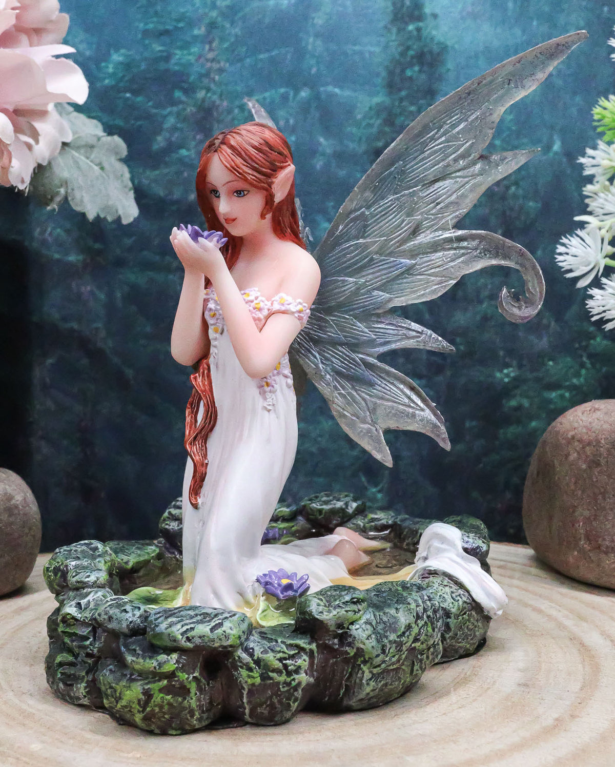 Ebros Fairy Lady Of The Lake Statue 6"Tall Water Elemental Fairy Figurine