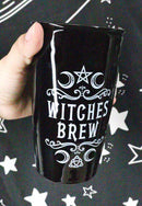 Ebros Gothic Triple Moon Pentacle Witches Brew Ceramic Travel Mug Coffee Cup With Lid