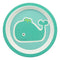 Moby Dick Whale Kids Children Toddler Baby 5 Piece Organic Bamboo Dinnerware Set