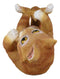 Tipsy Thirsty Feline Drinking Orange Tabby Kitty Cat Wine Bottle Holder Figurine