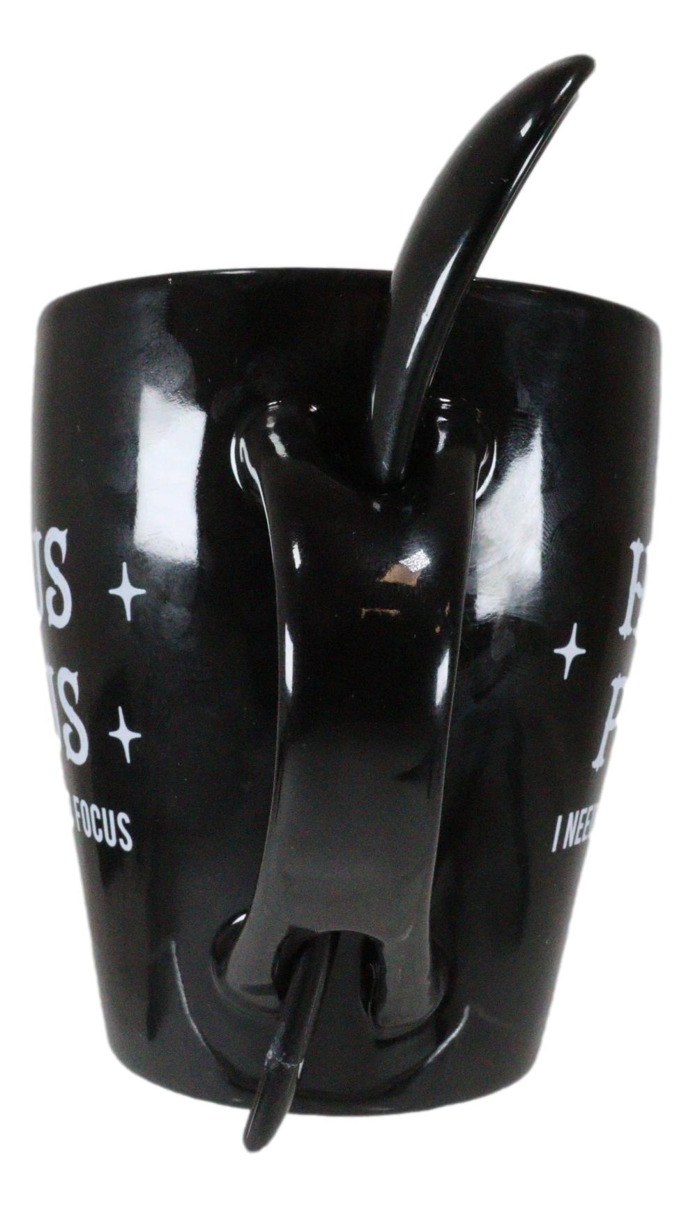 Witchcraft Wicca Hocus Pocus Crescent Moon Stars Coffee Mug And Spoon Set