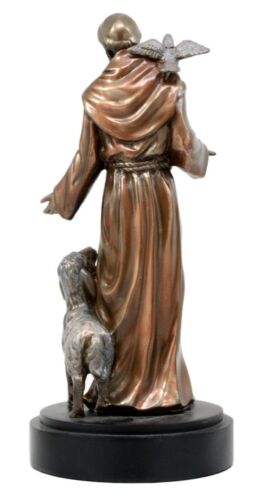 Ebros Holy Catholic Saint Francis Of Assisi Figurine 7.5"H Devoted Monk Patron Of Animals & Environment - Ebros Gift