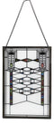 Ebros Frank Lloyd Wright Robie House Modern Stained Glass Metal Framed Hanging Wall Decor