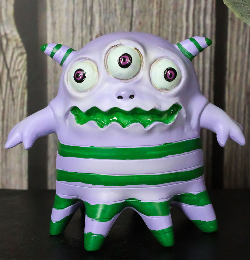 Underbedz Galabah The Hypnotizing Green Striped Pajamas Monster Figurine
