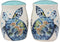 Ebros Blue & White Sea Turtle Ceramic Dinnerware (Salt & Pepper Shakers Set, 1)