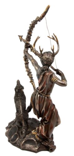 Ebros Gift Greek Goddess Artemis Figurine Roman Diana The Huntress Bearing Bow And Arrow Sculpture 11.5"H
