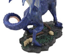 Ebros Clawing Blue Dragon Statue 8"Long Land Of Dragons Fantasy Home Decor