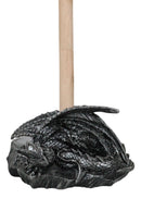 Medieval Draco's Swipes Sleeping Dragon By Castle Fort Paper Towel Holder Stand