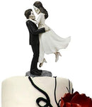 Ebros Love Never Dies Skeleton Wedding Groom Holding Bride Figurine Cake Topper
