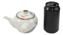 Feng Shui Yin Yang Koi Fish Pair Small Ceramic Tea Pot 12oz With Side Arm Handle