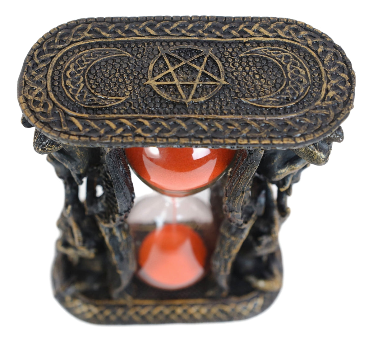 Sabbatic Goat of Mendes Winged Baphomet Invertible Sand Timer Statue