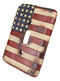 Set of 2 Rustic Patriotic USA American Flag Wall Single Toggle Switch Plates