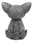 Ebros Feng Shui Zen Japanese Jizo Cat Monk On Lotus Throne Mini Statue 4" Tall