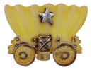 Rustic Western Cowboy Vintage Wheeled Wagon Wall Plug In LED Night Light