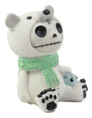 Furry Bones Arctic Polar Bear Chilton With Baby Seal Costume Skeleton Figurine