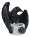 Gothic Edgar Poe Nevermore Raven Ward Black Rose Resin Tea Light Candle Holder