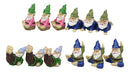 Ebros Whimsical Fairy Garden Village Nook Stone Walls Planter Landscape with Steps for Miniature Figurines 12.25" Wide (Set of 12 Mini Yoga Garden Gnomes)