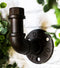 Pack of 2 Cast Iron Rustic Western Vintage Antiqued Industrial Pipes Wall Hooks