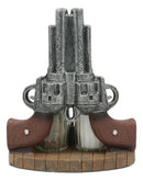 Ebros Western Revolver 6 Shooter Pistols & Bullet Rounds Salt Pepper Shakers Set