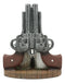Ebros Western Revolver 6 Shooter Pistols & Bullet Rounds Salt Pepper Shakers Set