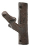Ebros Cast Iron Rustic Western Country Tree Branch Twig Wall Hanger Hook Decor Accent Hangers for Coats Hats Leashes Backpacks Keys Decorative Organizer On Mudroom Main Entrance Walls (4)