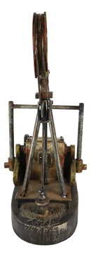 Western Rustic Vintage Nodding Donkey Pumpjack Oil Derrick Rig Pumpjack Figurine