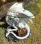 Pendragon Ryu Ice Frost Dragon Guarding Treasure Coffee Side Table With Glass