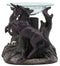 Ebros Fantasy Black Macabre Unicorn By Graveyard Of Skulls Electric Oil Burner Statue