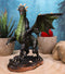 Fantasy Green Chested Celestial Midnight Dragon Black Ghost Small Figurine