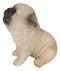 Ebros Adorable Begging Face Fawn Pug Puppy Dog Figurine Pet Pal Pugsy