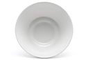 Contemporary Large White Porcelain Trapezoid Round Bowls 44oz 8.5"Dia Set Of 3