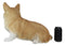 Large 18.5" Long Sitting Realistic Lifelike Welsh Corgi Dog Statue Home Decor