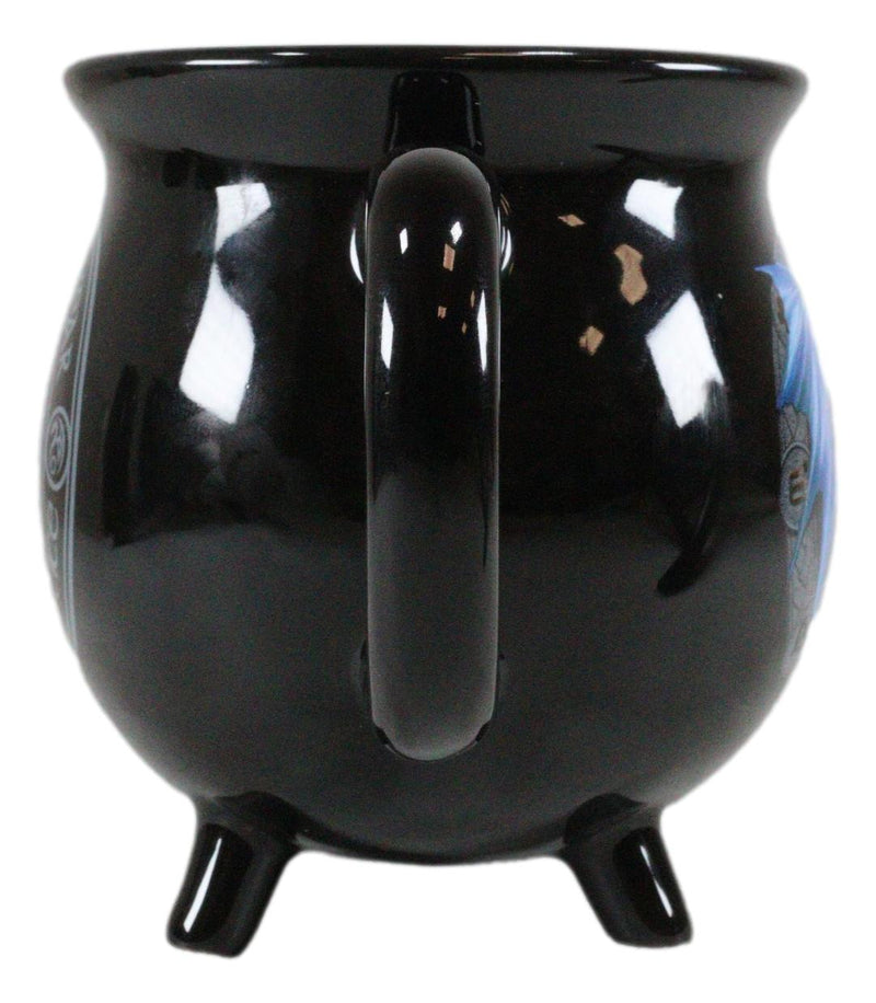 Wicca Sabbats Wheel of The Year Yule Dragon Heat Color Changing Cauldron Mug