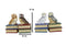 Wisdom Of The Forest Bibliography Owls Sitting On Books Figurine Owl Set Decors