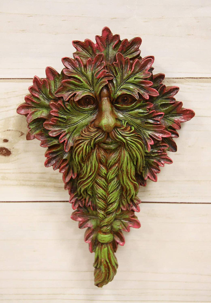 Ebros Nature Spirit God Celtic Myrtle Greenman Hanging Wall Decor Plaque 8.5" High