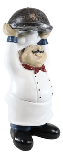 Ebros Master Bistro Chef Holding Melting Dome Tray Welcome Figurine 14"Tall - Ebros Gift