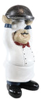 Ebros Master Bistro Chef Holding Melting Dome Tray Welcome Figurine 14"Tall - Ebros Gift