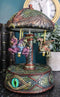 Ebros Eye Of Pandora Three Colorful Flying Dragons Clockwork Musical Carousel Statue