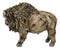 Native American Grassland Plains Wild Bison Buffalo Faux Wooden Resin Sculpture