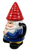 Ebros Mr Gnome Eating Cookie Lidded Ceramic Mug Coffee Cup Home Kitchen Decor