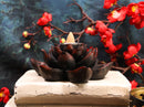 Ebros Buddha Padma Lotus Incense Stick Backflow Cone Holder Burner Figurine