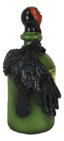 Wicca Paranormal Raven Crow With Eyeball Faux Poison Potion Bottle Prop Decor